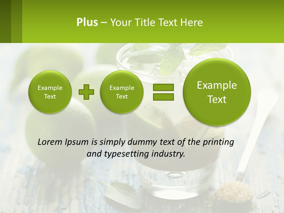 Alcoholic Horizontal Rum PowerPoint Template