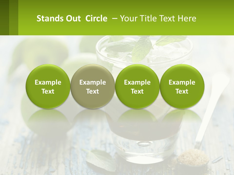 Alcoholic Horizontal Rum PowerPoint Template