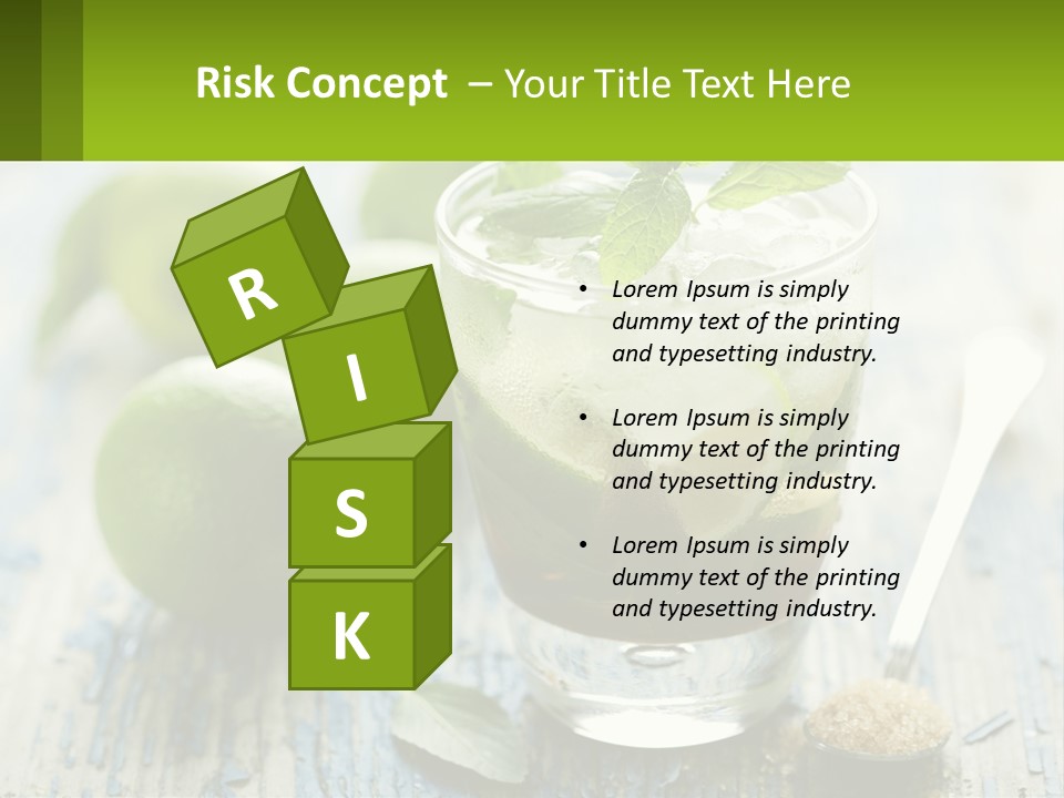 Alcoholic Horizontal Rum PowerPoint Template