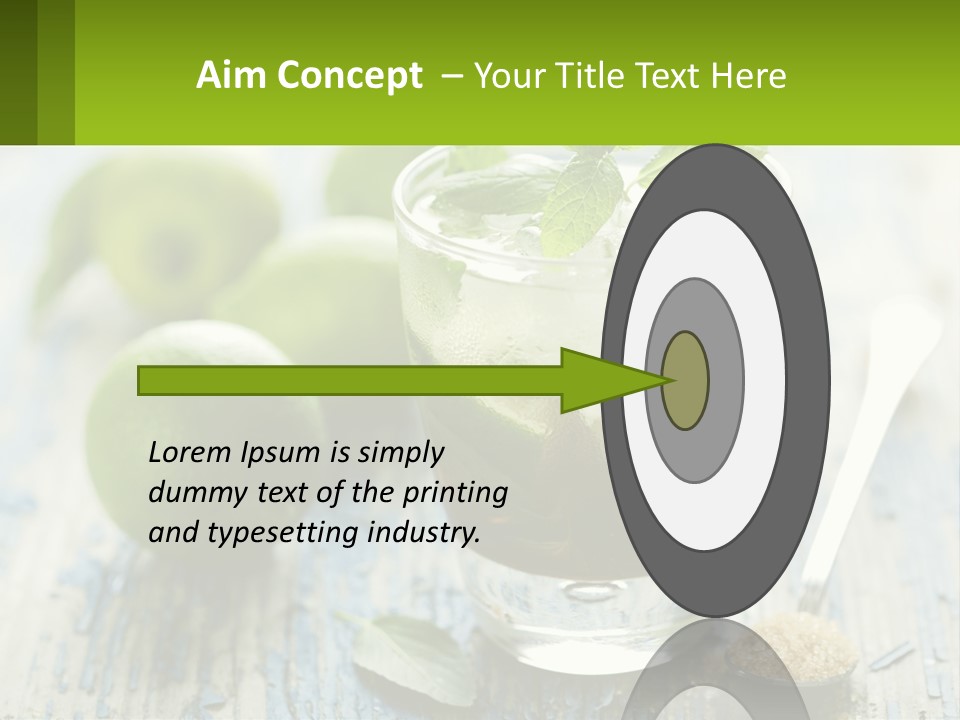 Alcoholic Horizontal Rum PowerPoint Template