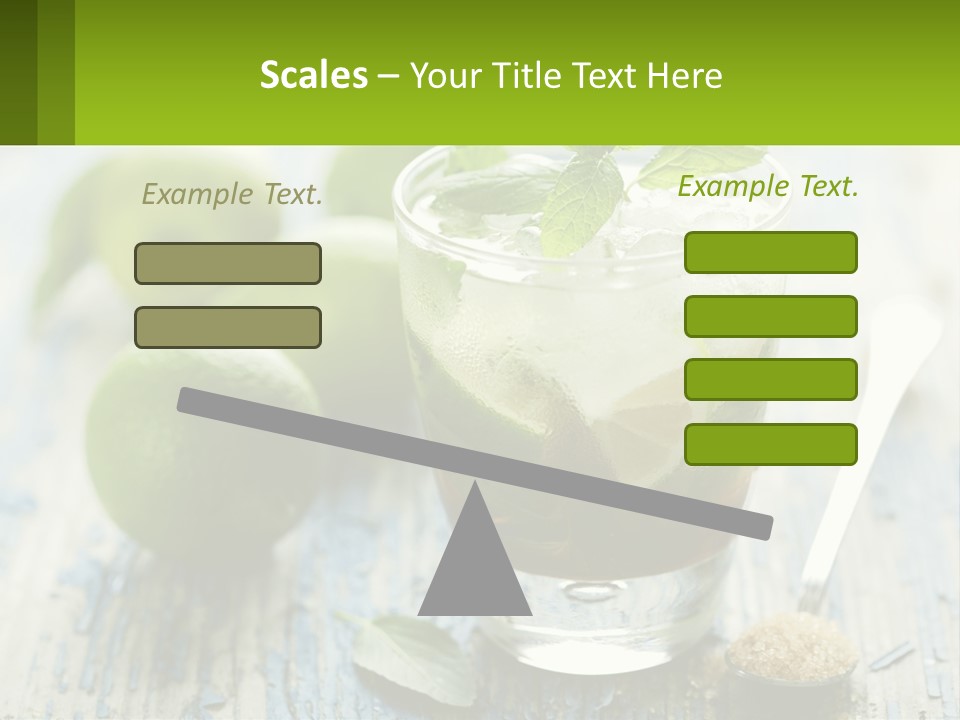 Alcoholic Horizontal Rum PowerPoint Template