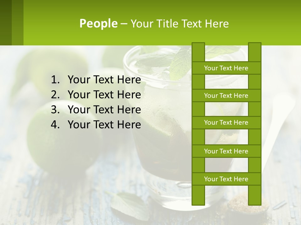 Alcoholic Horizontal Rum PowerPoint Template