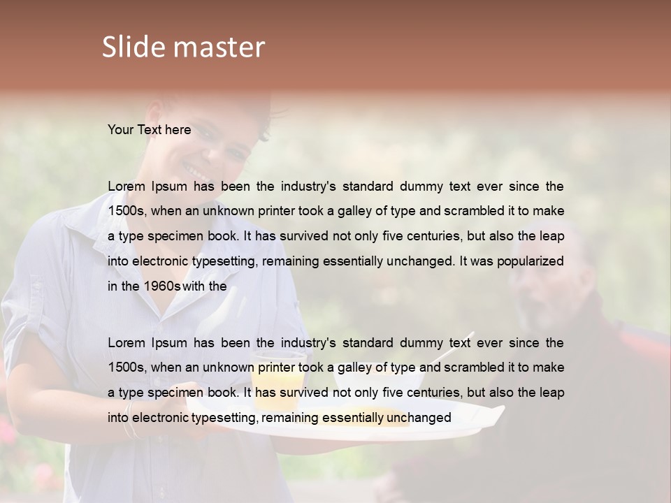 Drink Retired Healthcare PowerPoint Template