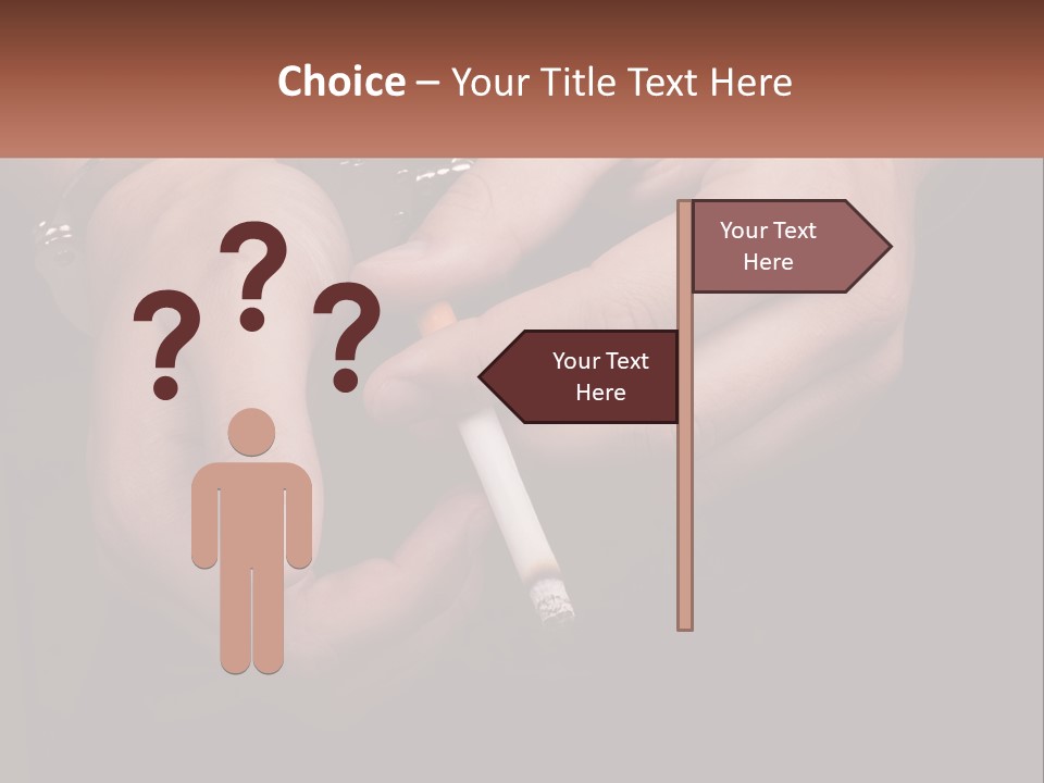 Questioning Caption Custody PowerPoint Template