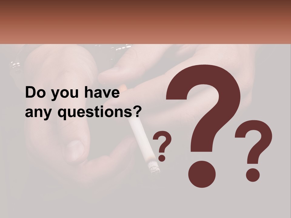 Questioning Caption Custody PowerPoint Template