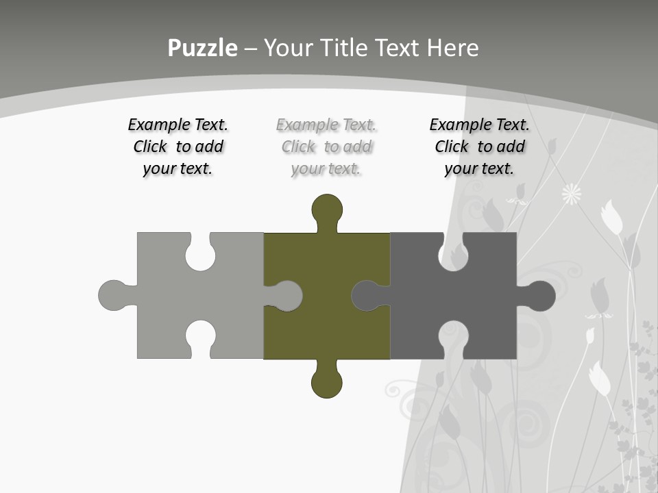 Pattern White Abstract PowerPoint Template