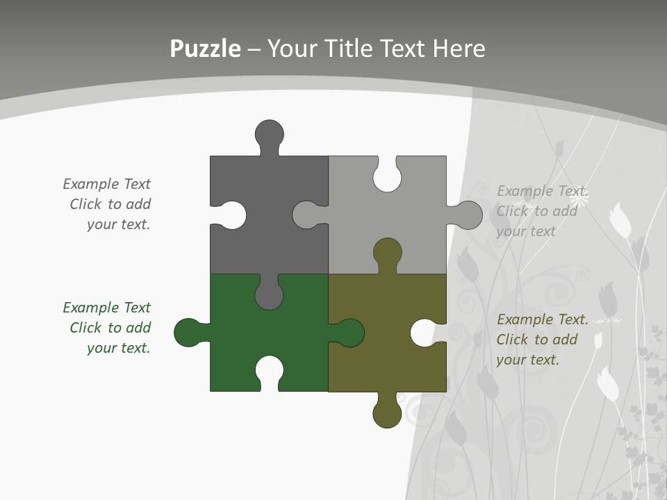 Pattern White Abstract PowerPoint Template