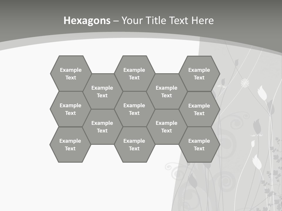 Pattern White Abstract PowerPoint Template