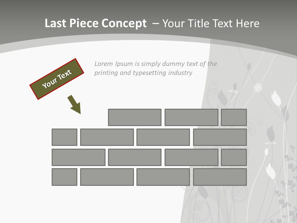 Pattern White Abstract PowerPoint Template