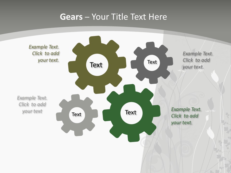 Pattern White Abstract PowerPoint Template