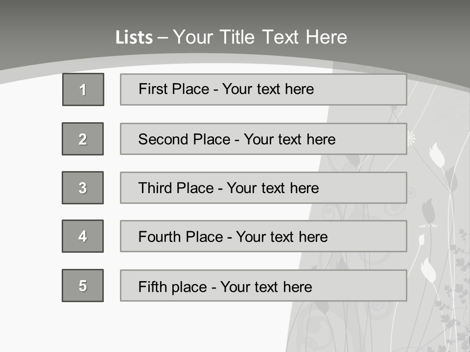 Pattern White Abstract PowerPoint Template