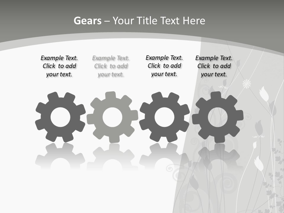 Pattern White Abstract PowerPoint Template