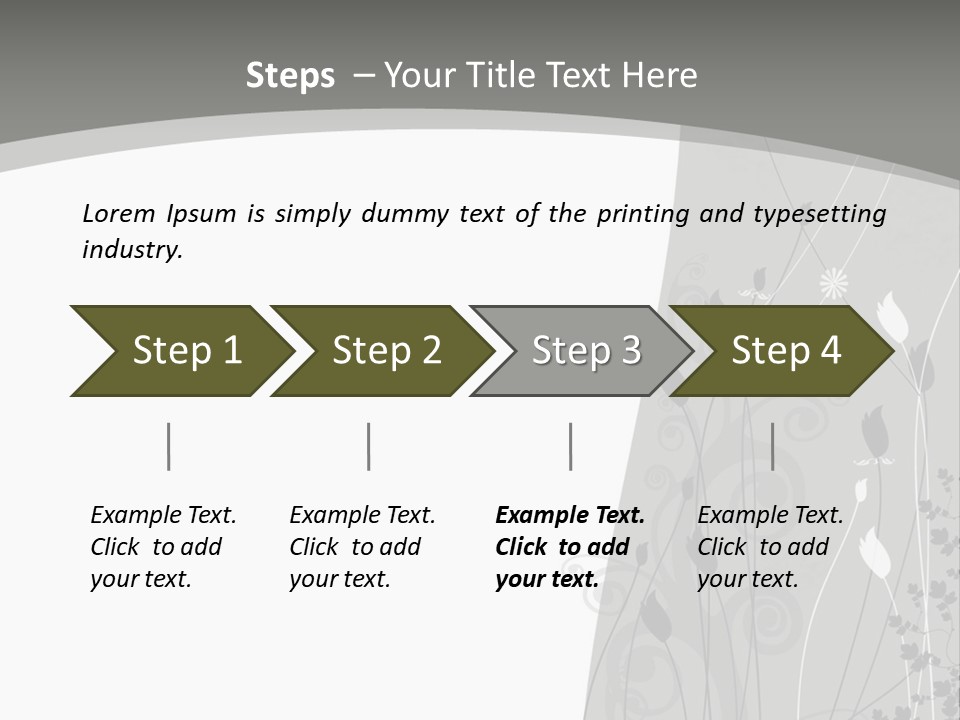Pattern White Abstract PowerPoint Template