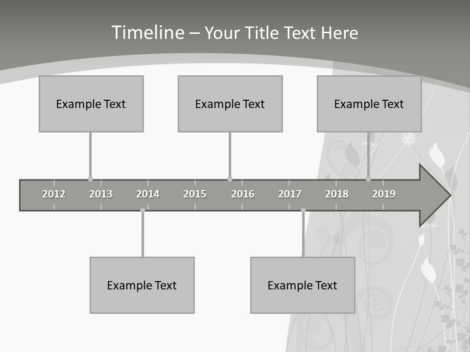 Pattern White Abstract PowerPoint Template