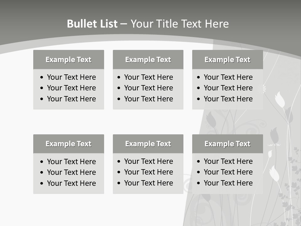 Pattern White Abstract PowerPoint Template