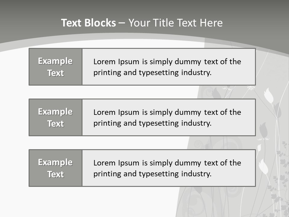 Pattern White Abstract PowerPoint Template