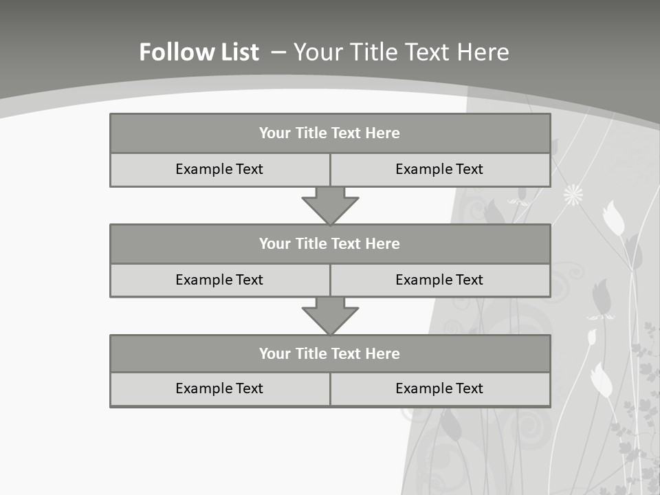 Pattern White Abstract PowerPoint Template