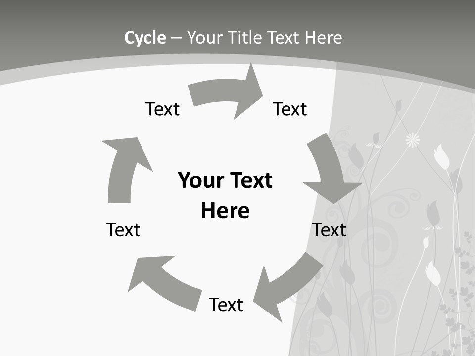 Pattern White Abstract PowerPoint Template