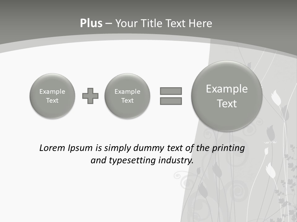Pattern White Abstract PowerPoint Template