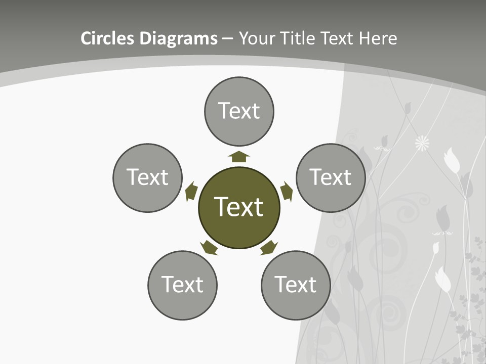 Pattern White Abstract PowerPoint Template