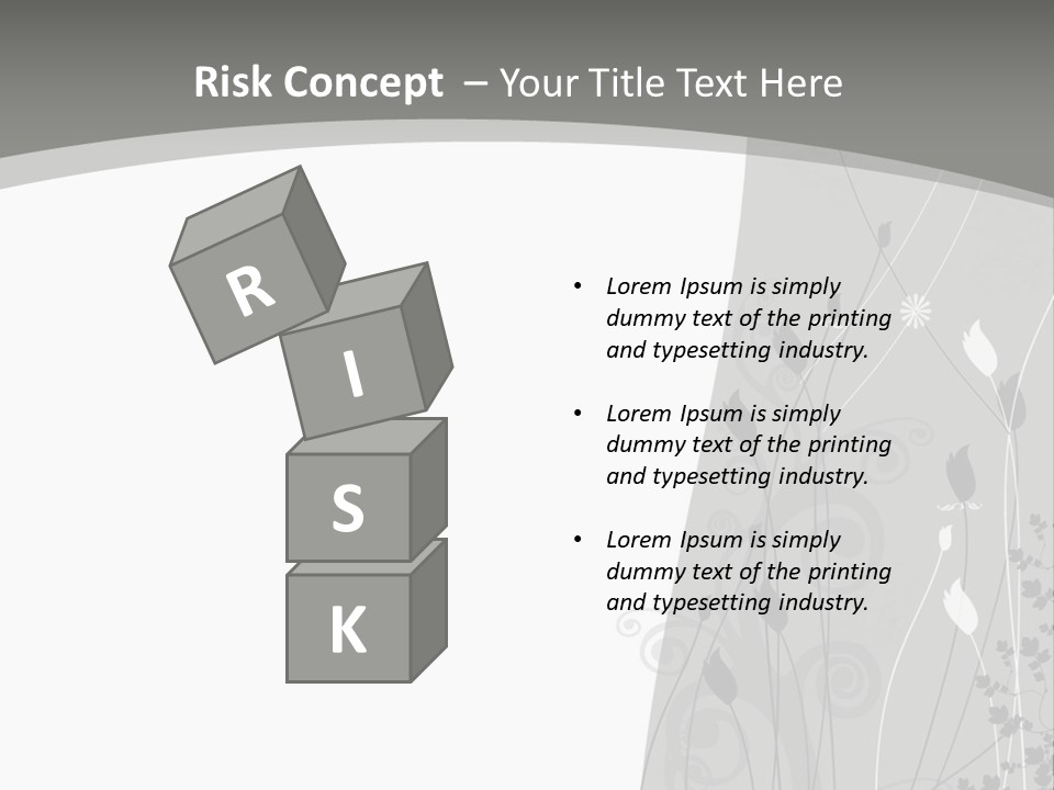 Pattern White Abstract PowerPoint Template