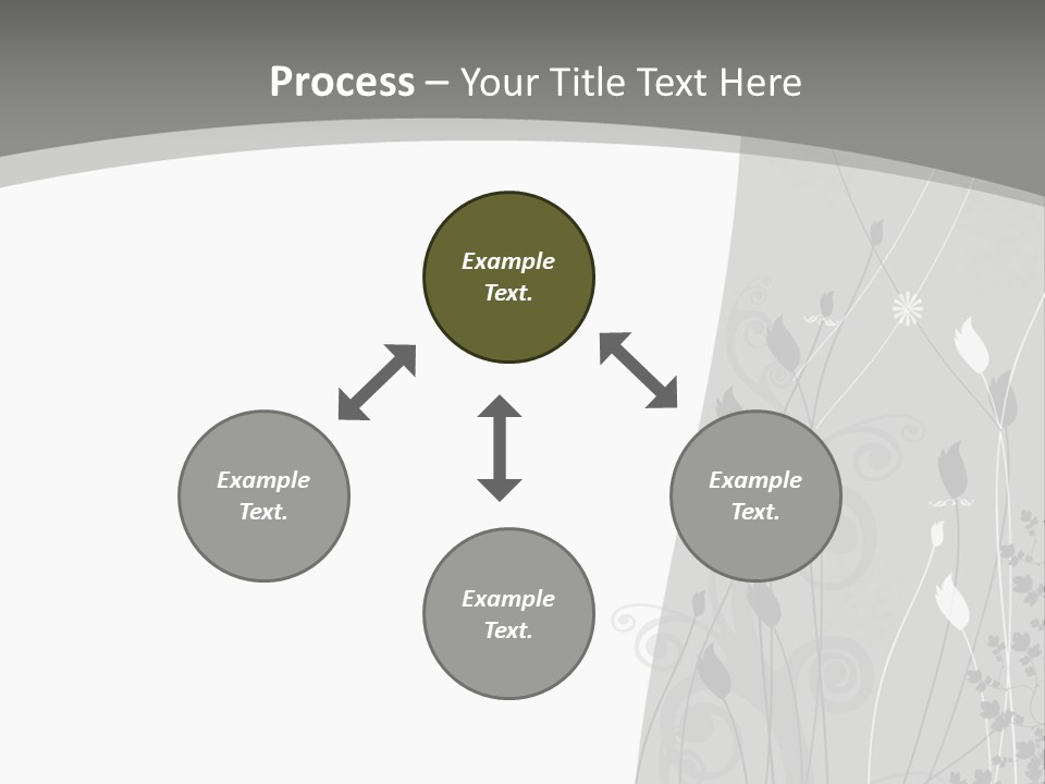 Pattern White Abstract PowerPoint Template