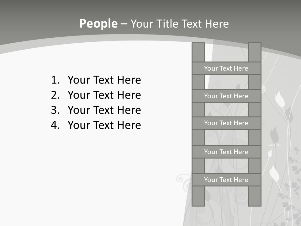 Pattern White Abstract PowerPoint Template