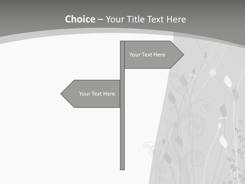 Pattern White Abstract PowerPoint Template