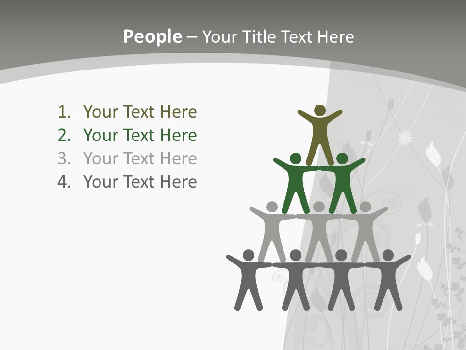 Pattern White Abstract PowerPoint Template