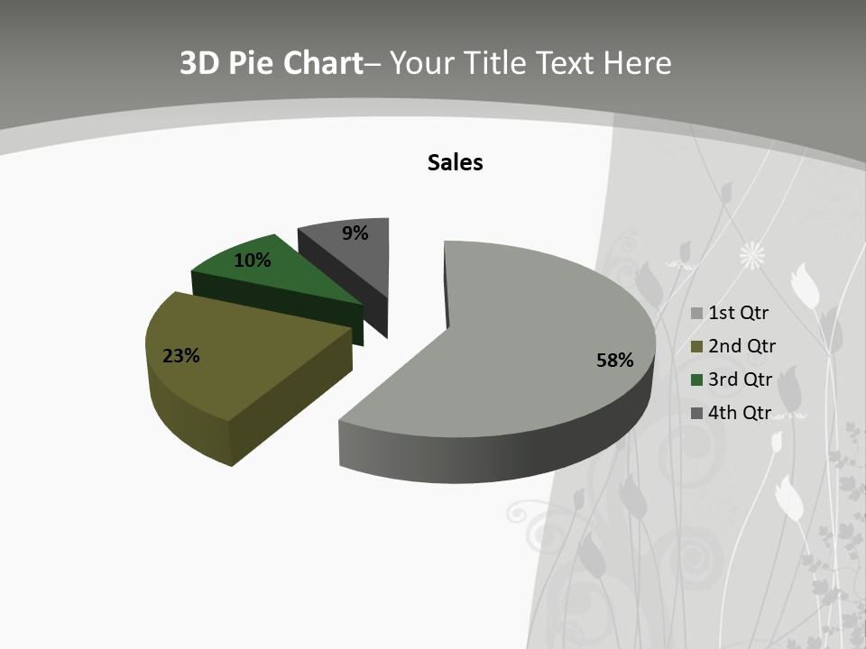 Pattern White Abstract PowerPoint Template