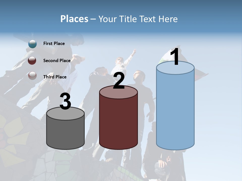 Boy Flag Child PowerPoint Template