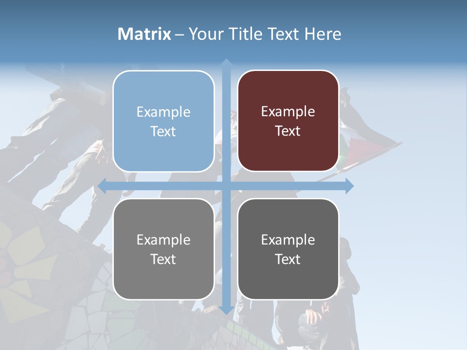 Boy Flag Child PowerPoint Template