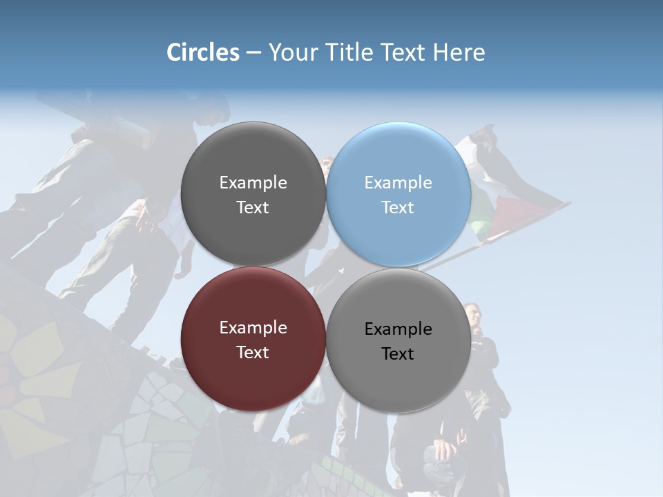 Boy Flag Child PowerPoint Template