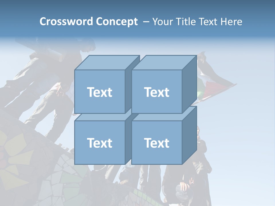 Boy Flag Child PowerPoint Template