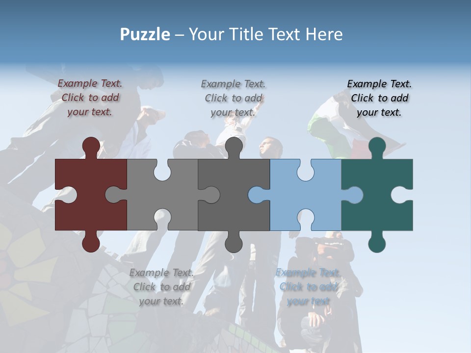 Boy Flag Child PowerPoint Template