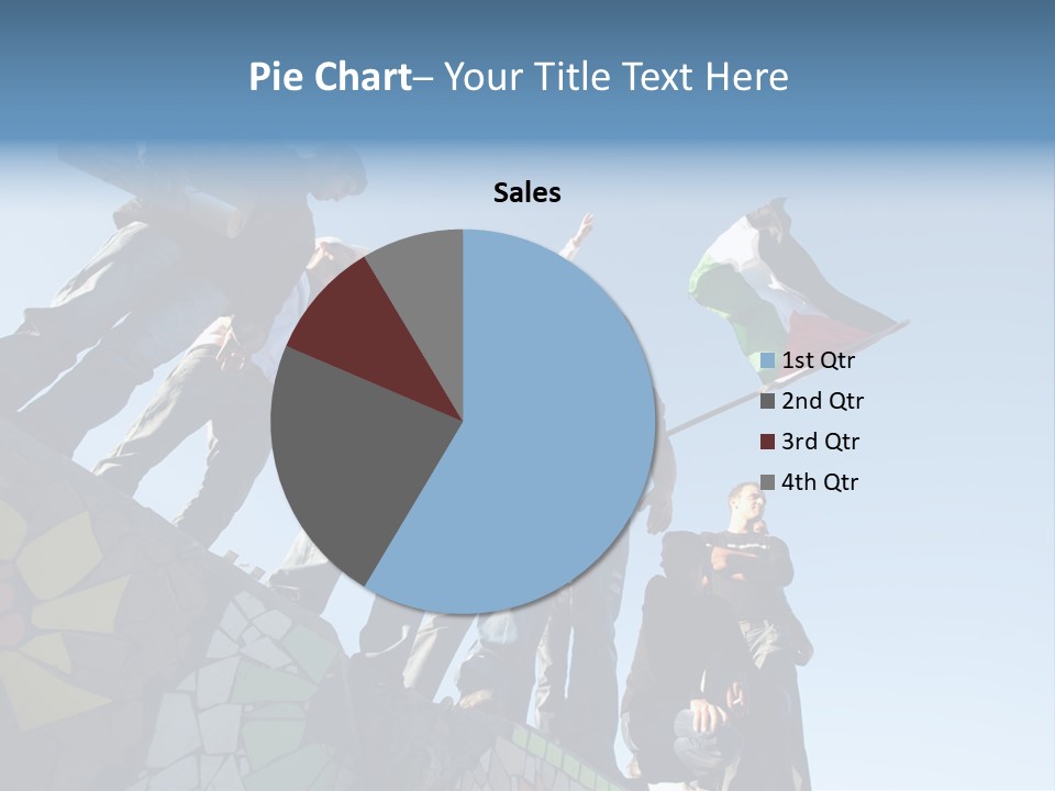 Boy Flag Child PowerPoint Template