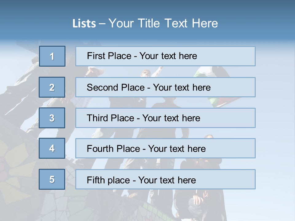 Boy Flag Child PowerPoint Template