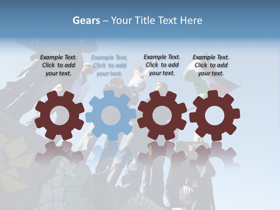 Boy Flag Child PowerPoint Template