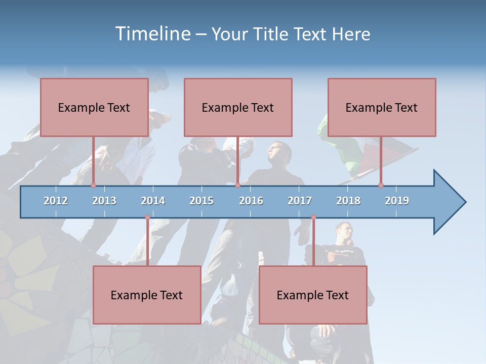 Boy Flag Child PowerPoint Template