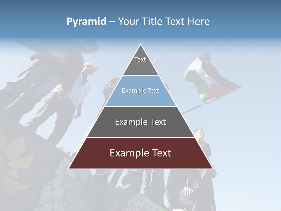 Boy Flag Child PowerPoint Template