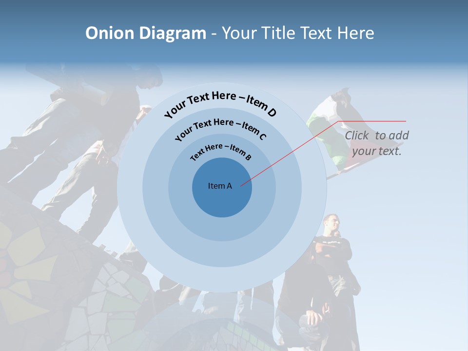 Boy Flag Child PowerPoint Template