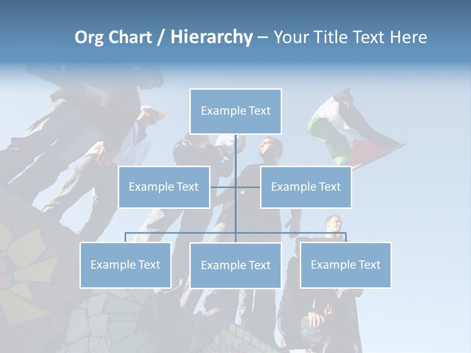 Boy Flag Child PowerPoint Template