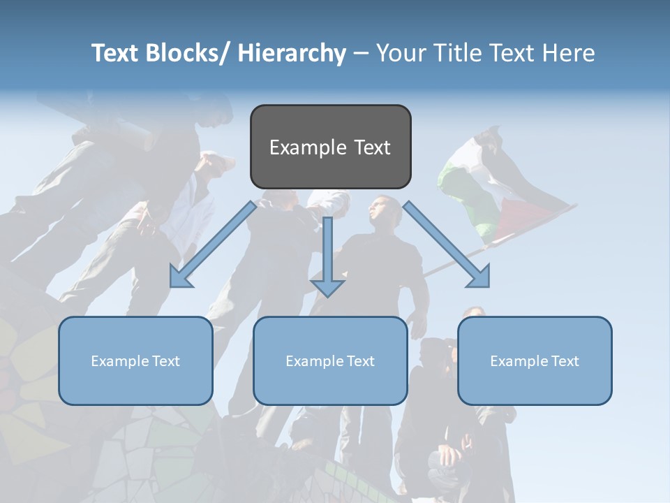 Boy Flag Child PowerPoint Template