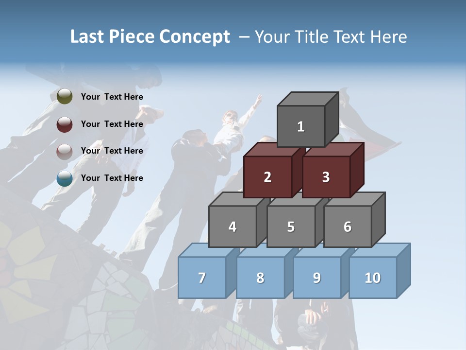 Boy Flag Child PowerPoint Template