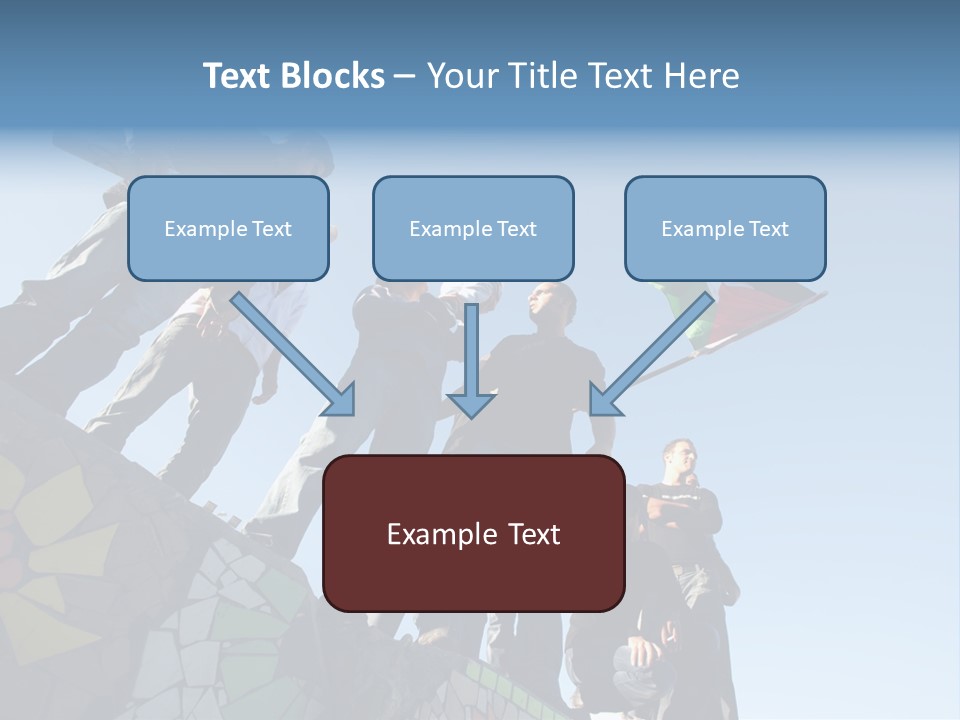 Boy Flag Child PowerPoint Template