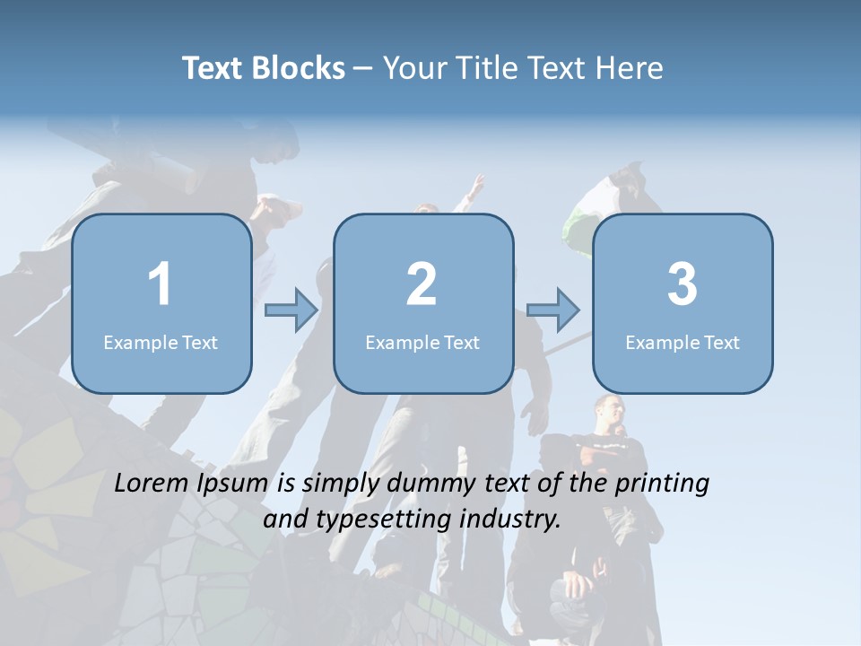 Boy Flag Child PowerPoint Template