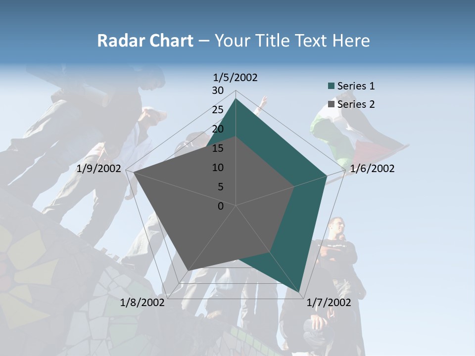 Boy Flag Child PowerPoint Template