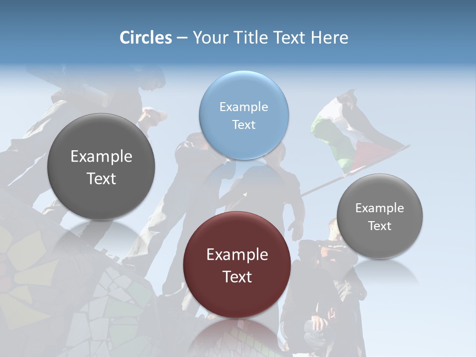 Boy Flag Child PowerPoint Template