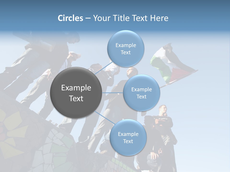 Boy Flag Child PowerPoint Template