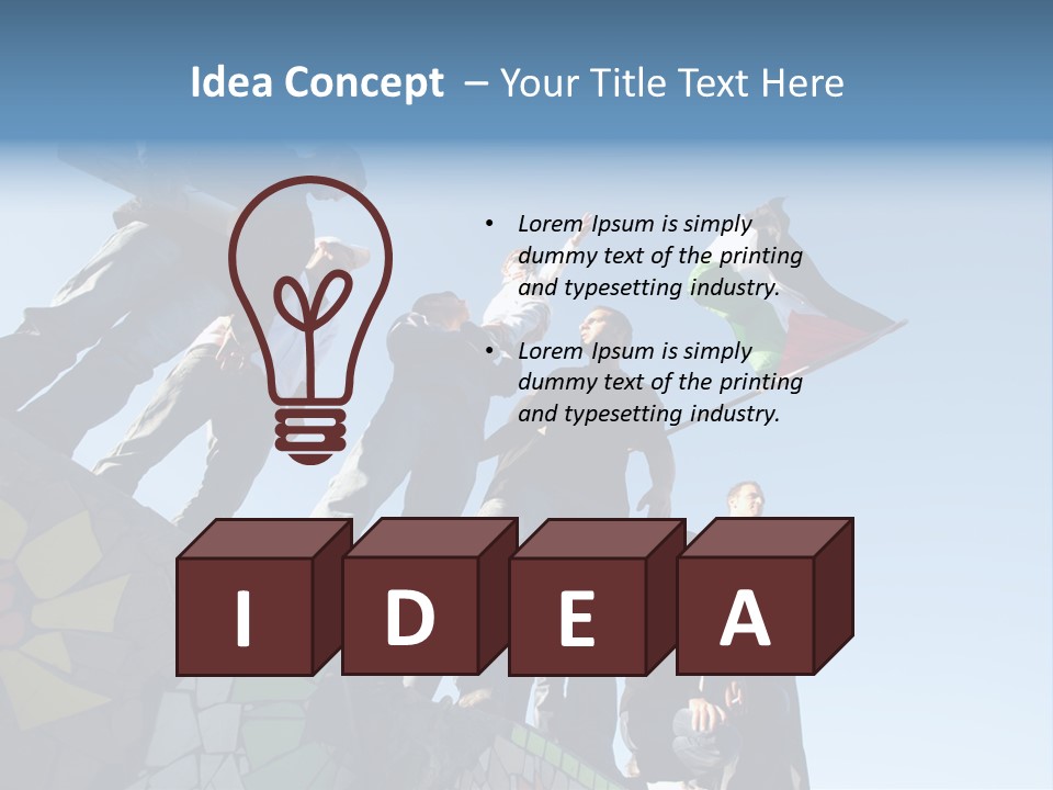 Boy Flag Child PowerPoint Template